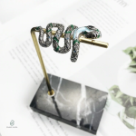 Bague serpent en argent, modèle exotique et raffiné