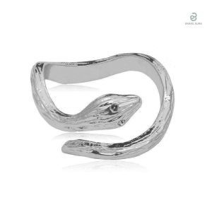 Bague Serpent Argenté Vintage élégante pour un style unique