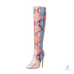 Cuissardes serpent avec motif texturé raffiné