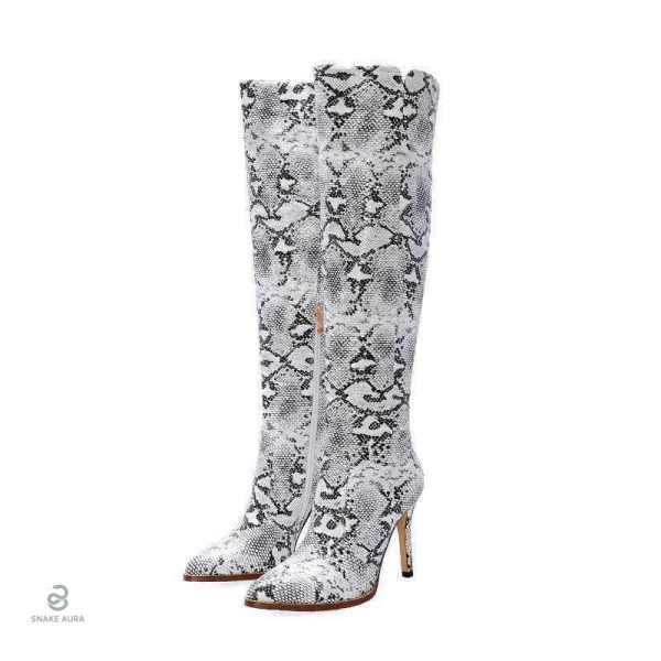 Bottes hautes serpent, élégantes et tendance