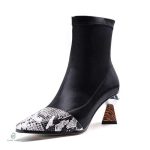 Bottines Serpent à Talon Élégantes