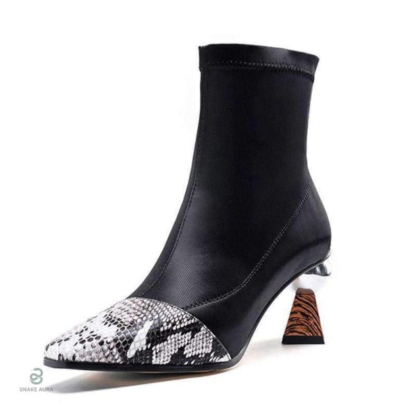 Bottines Serpent à Talon Élégantes