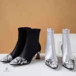 Bottines à Talon Serpent pour Femme