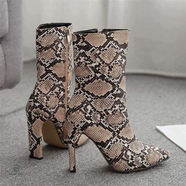 Bottines serpent, confort et style affirmé