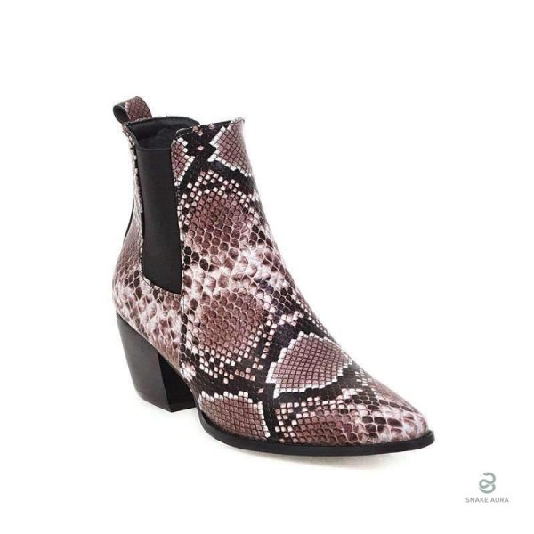 Chaussures Chelsea au motif serpent pour un style unique
