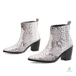Bottines Serpent Femme au style cowboy