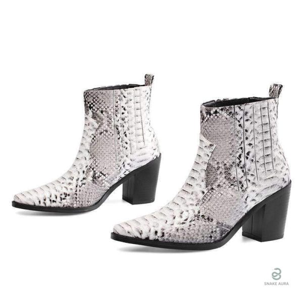 Bottines Serpent Femme au style cowboy