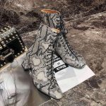 Bottines serpent en cuir, design élégant et contemporain