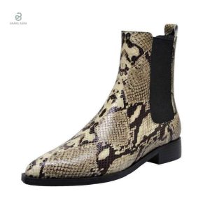 Bottines Chelsea Serpent en cuir