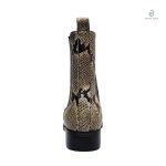 Bottines Chelsea serpent pour femme