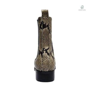 Bottines Chelsea serpent pour femme