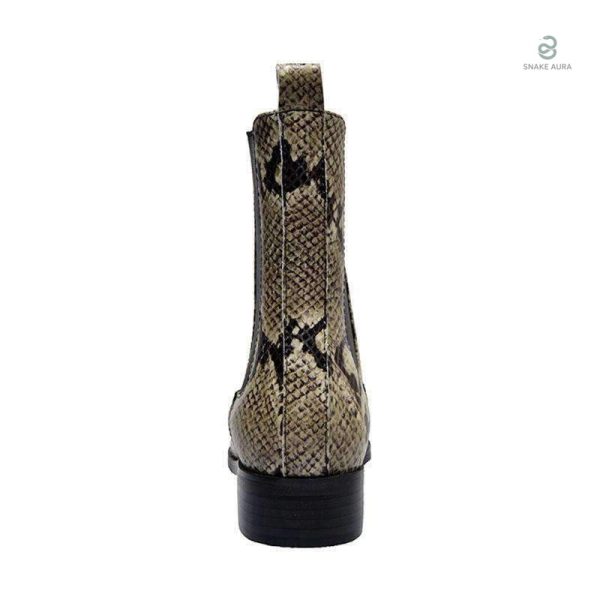 Bottines Chelsea serpent pour femme