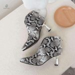 Chaussures à talon serpent en cuir pour un look tendance