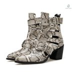 Bottines serpent au design élégant et moderne
