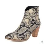 Bottines serpent à talon pour un look chic
