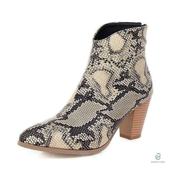Bottines serpent à talon pour un look chic