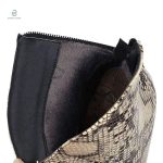 Bottines tendance avec motif peau de serpent