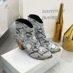 Bottines serpent avec silhouette raffinée et moderne