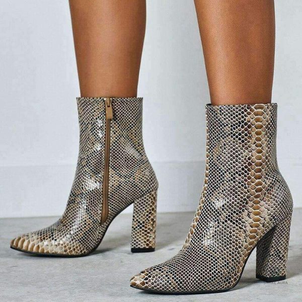 Bottines mode serpent, élégance et originalité