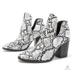 Bottines serpent effet stylé pour un look tendance