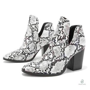 Bottines serpent effet stylé pour un look tendance