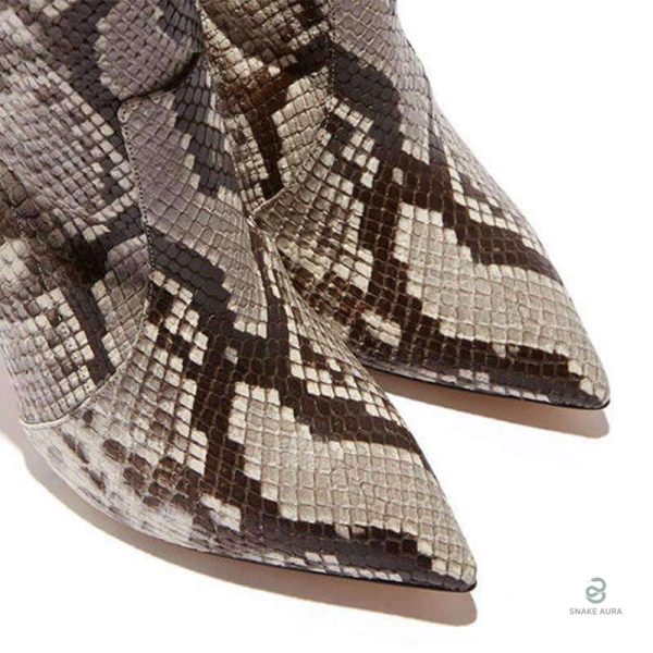 Bottines serpent avec design tendance et unique