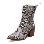 Bottines serpent avec motif python audacieux