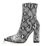 Bottines serpent au design unique et moderne