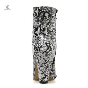 Chaussures en imitation serpent pour femme