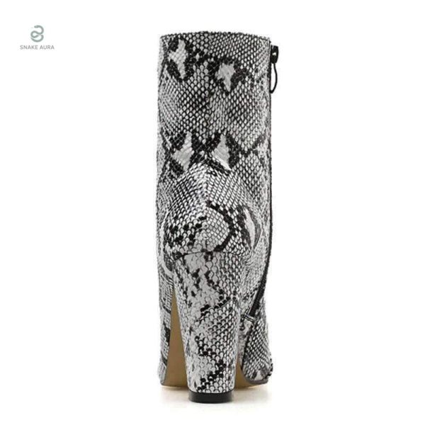 Chaussures en imitation serpent pour femme