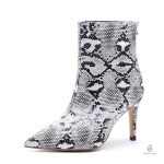 Bottines à motif python