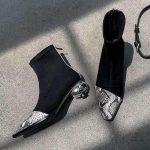 Chaussures serpent noir, idéal pour toutes les occasions