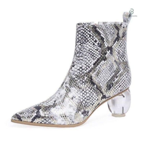 Chaussures serpent à talons pour femmes, style moderne