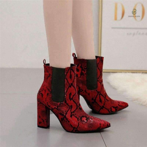 Bottines serpent confortables pour le quotidien
