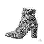 Bottines Python Gris élégantes et modernes