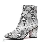 Bottines Serpent Grise pour l'hiver