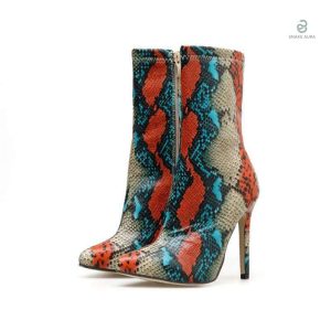 Bottines Serpent Multicolore style chic et tendance