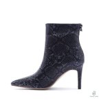 Bottines serpent, design chic et moderne en noir