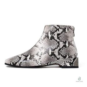 Bottines python serpent, confort et élégance au quotidien