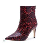 Bottines Python Rouge élégantes et modernes