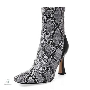 Bottines serpent imitation python élégantes
