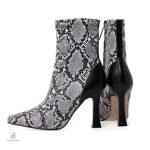 Bottines serpent avec talon confortable