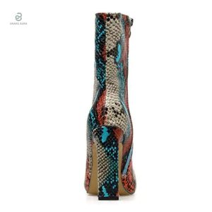 Bottines serpent avec finition python élégante