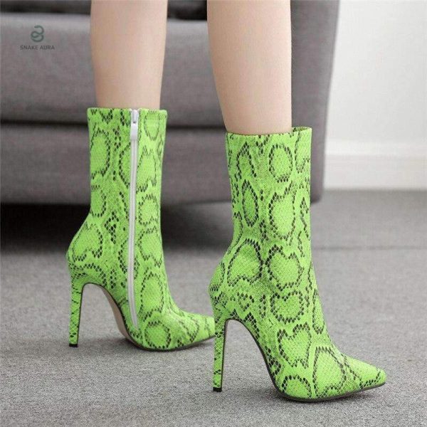 Chaussures serpent vert, un choix audacieux pour toutes occasions