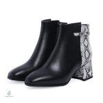 Bottines Serpent Bicolores en cuir moderne