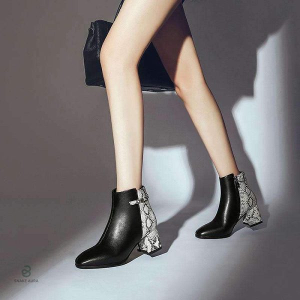 Bottines serpent, parfaites pour le printemps