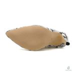 Bottines blanches effet serpent, parfaites pour toutes occasions