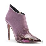Bottines serpent au design unique et éclatant