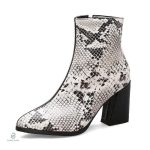 Chaussures serpent bi-ton, style chic