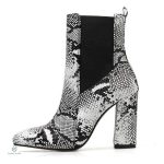 Bottines Chelsea serpent élégantes et modernes